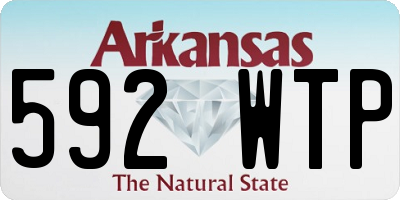 AR license plate 592WTP