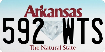 AR license plate 592WTS