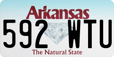 AR license plate 592WTU