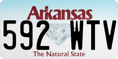 AR license plate 592WTV