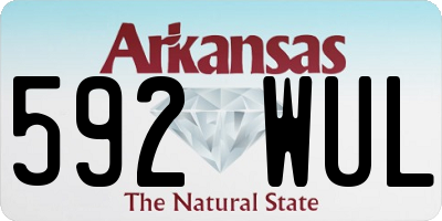 AR license plate 592WUL