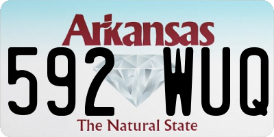 AR license plate 592WUQ