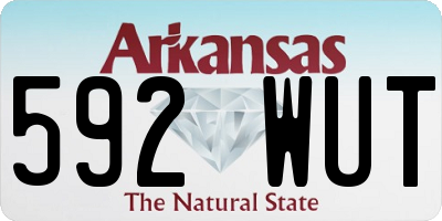 AR license plate 592WUT