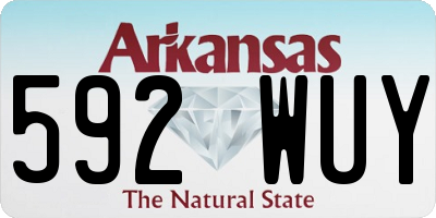 AR license plate 592WUY