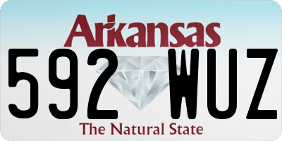 AR license plate 592WUZ