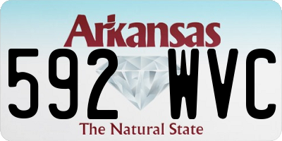 AR license plate 592WVC
