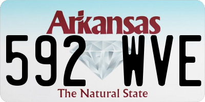 AR license plate 592WVE