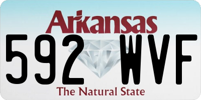 AR license plate 592WVF