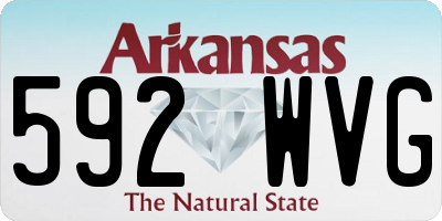 AR license plate 592WVG