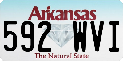 AR license plate 592WVI