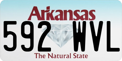 AR license plate 592WVL