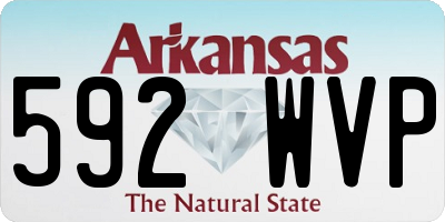 AR license plate 592WVP