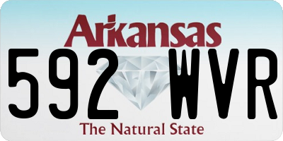 AR license plate 592WVR