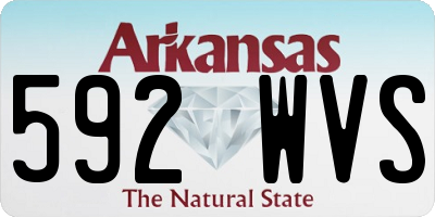 AR license plate 592WVS