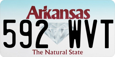 AR license plate 592WVT