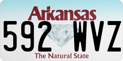 AR license plate 592WVZ