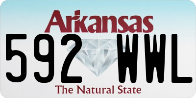 AR license plate 592WWL