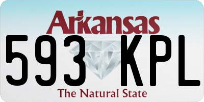 AR license plate 593KPL