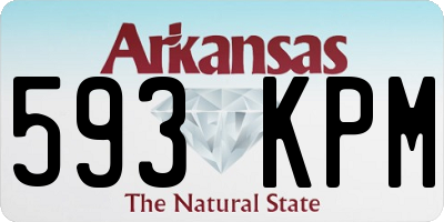 AR license plate 593KPM