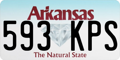 AR license plate 593KPS