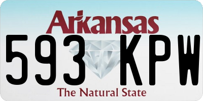 AR license plate 593KPW