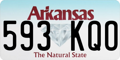 AR license plate 593KQO