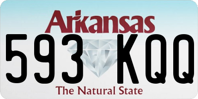 AR license plate 593KQQ