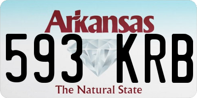 AR license plate 593KRB