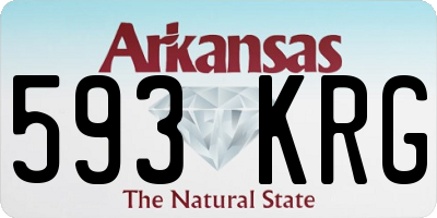 AR license plate 593KRG