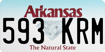 AR license plate 593KRM