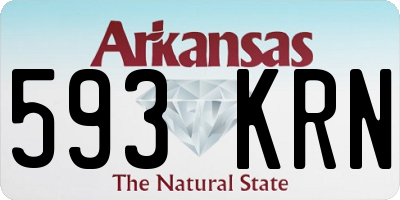 AR license plate 593KRN