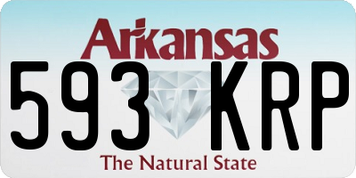 AR license plate 593KRP