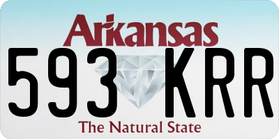 AR license plate 593KRR