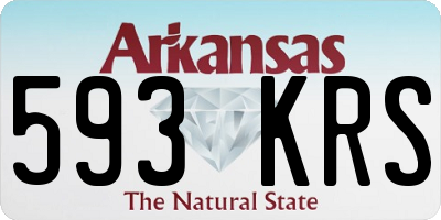 AR license plate 593KRS