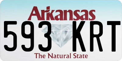 AR license plate 593KRT