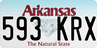 AR license plate 593KRX