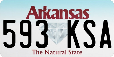 AR license plate 593KSA