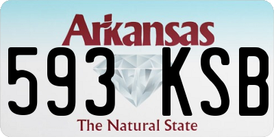 AR license plate 593KSB