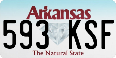 AR license plate 593KSF