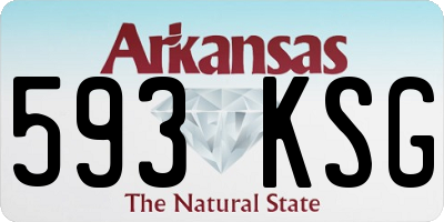 AR license plate 593KSG