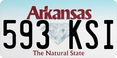 AR license plate 593KSI