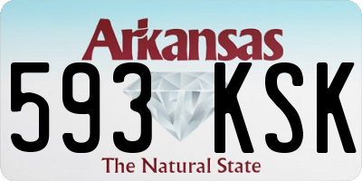 AR license plate 593KSK