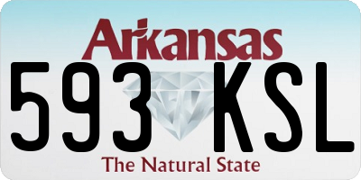 AR license plate 593KSL