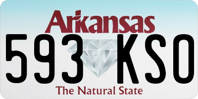 AR license plate 593KSO