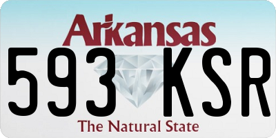 AR license plate 593KSR