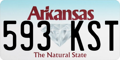 AR license plate 593KST