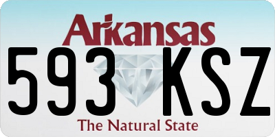 AR license plate 593KSZ
