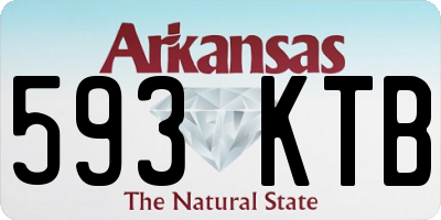 AR license plate 593KTB