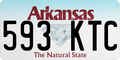 AR license plate 593KTC