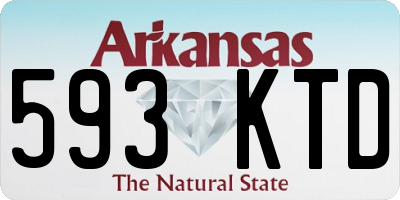 AR license plate 593KTD